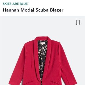 Skies are Blue Red Blazer